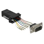 Delock Adaptateur RJ-45 - RS-232 DB9 (f-m) noires