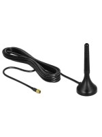 Delock LTE Antenne, 1-2dBi, Magnetfuss,8cm, SMA-Anschluss, 0.7-2.7Ghz, 3m cable,Outdoor