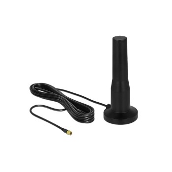 Delock LTE Antenne, 3-5dBi, Magnetfuss,12cm, SMA-Anschluss, 0.7-2.7Ghz, 3m cable,Outdoor Delock LTE Antenne, 3-5dBi, Magnetfuss,12cm, SMA-Anschluss, 0.7-2.7Ghz, 3m cable,Outdoor