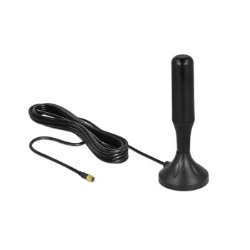 Delock LTE Antenne, 3-5dBi, Magnetfuss,13cm, SMA-Anschluss, 0.7-2.7Ghz, 3m cable,Outdoor Delock LTE Antenne, 3-5dBi, Magnetfuss,13cm, SMA-Anschluss, 0.7-2.7Ghz, 3m cable,Outdoor