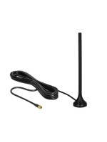 Delock LTE Antenne, 3-5dBi, Magnetfuss,13cm, SMA-Anschluss, 0.7-2.7Ghz, 3m cable,Outdoor