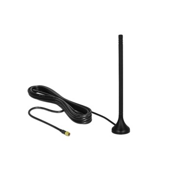Delock LTE Antenne, 3-5dBi, Magnetfuss,13cm, SMA-Anschluss, 0.7-2.7Ghz, 3m cable,Outdoor Delock LTE Antenne, 3-5dBi, Magnetfuss,13cm, SMA-Anschluss, 0.7-2.7Ghz, 3m cable,Outdoor