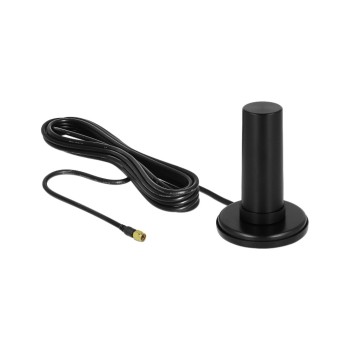 Delock LTE & 5G-Antenne, 0-3dBi, Magnetfuss, SMA-Anschluss, 0.7-3.8Ghz, 3m cable,Outdoor Delock LTE & 5G-Antenne, 0-3dBi, Magnetfuss, SMA-Anschluss, 0.7-3.8Ghz, 3m cable,Outdoor