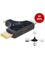 Delock Monitoradapter DP miniDP HDMI, auf HDMI Ausgang, 3 in 1, 4K 60 Hz