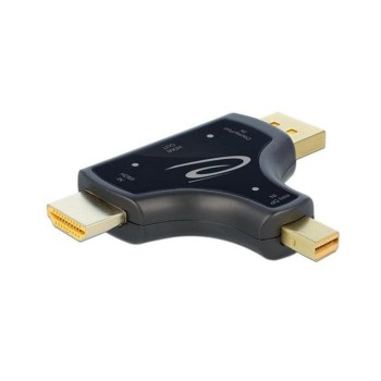 Delock Monitoradapter DP miniDP HDMI, auf HDMI Ausgang, 3 in 1, 4K 60 Hz Delock Monitoradapter DP miniDP HDMI, auf HDMI Ausgang, 3 in 1, 4K 60 Hz