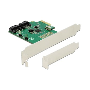 Delock 2x SATA PCI-Ex1 RAID-Karte, inkl. Low Profile Soltblech, ASM1061R Delock 2x SATA PCI-Ex1 RAID-Karte, inkl. Low Profile Soltblech, ASM1061R