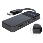 Delock DisplayPort Splitter, 1 x DisplayPort in > 3 x DisplayPort out