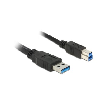 Delock USB3.0 cable, 2m, A-B, black , for USB3.0 Geräte, bis 5Gbps Delock USB3.0 cable, 2m, A-B, black , for USB3.0 Geräte, bis 5Gbps