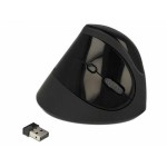 Delock 12599 Ergonomische USB mouse, vertikal, cablelos