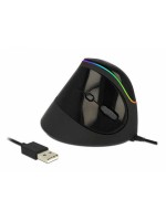 Delock 12597 Ergonomische USB Maus, vertikal, RGB Beleuchtung