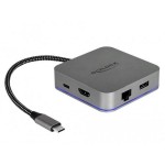 Delock Station d'accueil USB 3.1 Typ-C – HDMI/USB-A/USB-C/LAN/PD 3.0