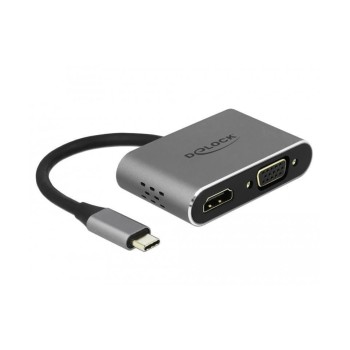Delock Dockingstation USB3.1-C, 4K, PD2.0, HDMI, VGA, USB 3.0 Port, PD bis for 87 Watt Delock Dockingstation USB3.1-C, 4K, PD2.0, HDMI, VGA, USB 3.0 Port, PD bis for 87 Watt