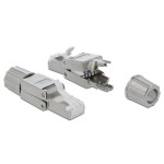 Delock Connecteur RJ45 Cat.6 1 pièce, gris sans outil