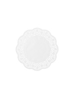 Demmler Napperons Rose 6 Pièce/s, Blanc, 22 cm