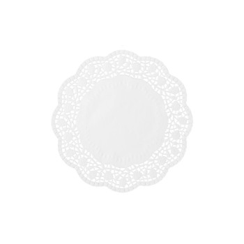 Demmler Napperons Rose 6 Pièce/s, Blanc, 22 cm