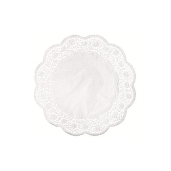 Demmler Napperons Rose 6 Pièce/s, Blanc, 30 cm