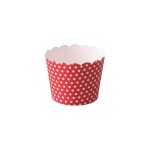 Demmler Eis+Muffinbecher Punkte white red, 12 Stk, 125ml