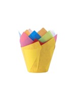 Demmler Moule à muffins Tulip Wraps Uni 24 pièces