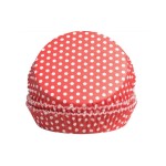 Demmler Tarte-Backform Sterne Pünktchen, 12 Stück, 7,5 x 2 cm, Ofenkarton