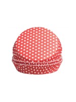 Demmler Tarte-Backform Sterne Pünktchen, 12 Stück, 7,5 x 2 cm, Ofenkarton