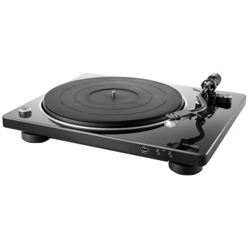 Denon DP-450USB, Plattenspieler, schwarz, S-Tonarm, USB-Aufnahme-Funktion