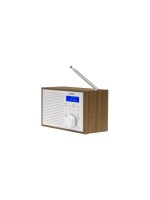 Denver DAB-46W DAB+ Bluetooth, design rétro, écran LCD, fonction réveil