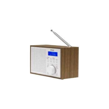 Denver DAB-46W DAB+ Bluetooth, design rétro, écran LCD, fonction réveil