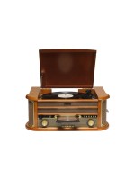 Denver MRD-51, Retro Massivholz DAB+ CD Kassetten USB