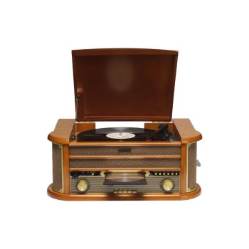 Denver MRD-51 Rétro, bois massif, DAB+, CD, cassette, USB
