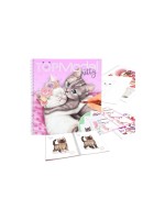 Depesche Malbuch Create your Kitty TopModel, 92 Seiten und 3 Blätter Sticker, Spiralbind