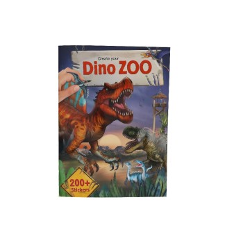 Depesche Stickerbuch Zoo DinoWorld, 24 pages, 3 Doppelseiten Sticker