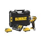 DeWalt Visseuses à percussion sans fil 12 V 1/4, 2x 2 Ah batterie, kit