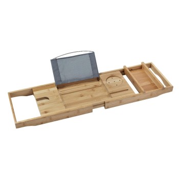 diaqua Badewannenablage, Bambus, ausziehbar, 75-109 x 23.4 x 4.5 cm diaqua Badewannenablage, Bambus, ausziehbar, 75-109 x 23.4 x 4.5 cm