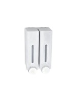 diaqua® Distributeur de savon mural Novion blanc, lot de 2 450 ml, Blanc