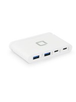 DICOTA USB-C Portable 4Port Hub, white