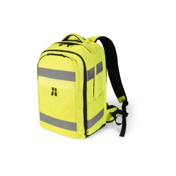 DICOTA Rucksack HI-VIS 32-38 Liter, P20471-04 yellow, 15.6-17, 600D rPET