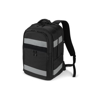 DICOTA Rucksack Reflective 32-38 Liter, P20471-06 black , 15.6-17, 600D rPET