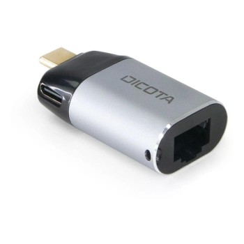 Dicota USB-C Ethernet Mini Adapter, with PD 100W Dicota USB-C Ethernet Mini Adapter, with PD 100W