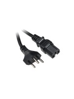 Diggelmann Câble d'alimentation 1 m C15 - T12, Noir