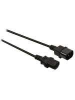 Verlängerungs-Netzcable 230V: 0.60Meter, Kaltgerätestecker, black 