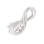 Netzcâble 250V / 2.5A, 2m, 3 polig, Stecker Typ12, C5, blanc