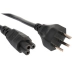 Netzcâble 250V / 2.5A, 3.0m, 3 polig, Stecker Typ12, C5, noir