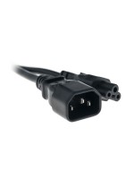Anschlusscâble C14 / C5 2.0 m noir, H05VV-F 3G 0,75mm²