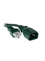 Anschlusskabel C14 / C5 2.0 m grün, H05VV-F 3G 1,0mm²