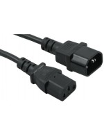 Gerätecâble C13-C14, 0.5m, halogenfrei, noir, H05Z1Z1-F 3G 1.0mm2