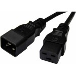 Gerätecable C19-C20, 2m, halogenfrei, black , H05Z1Z1-F 3G 1.5mm2