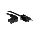 Apparatecable C15 90°/Typ12, 2m, H05VV-F 3G1.0, T12 montiert