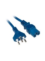 Apparatekabel C15/Typ12, 1.5m, blau, H05VV-F 3G 1.0mm2