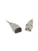 Gerätecable C13-C14, 1.5m, grey, H05VV-F 3G 0,75mm²