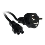 Netzcable International Schuko gerade - C5, 2.0 m, black, 3x 0.75 mm2 H05VV-F 3G